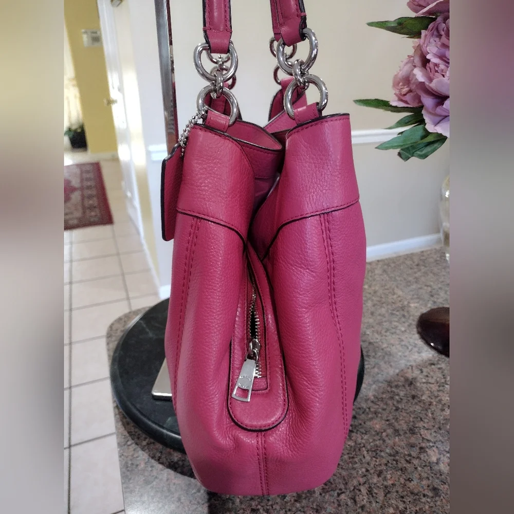 Coach Lexy Strawberry pebble Leather